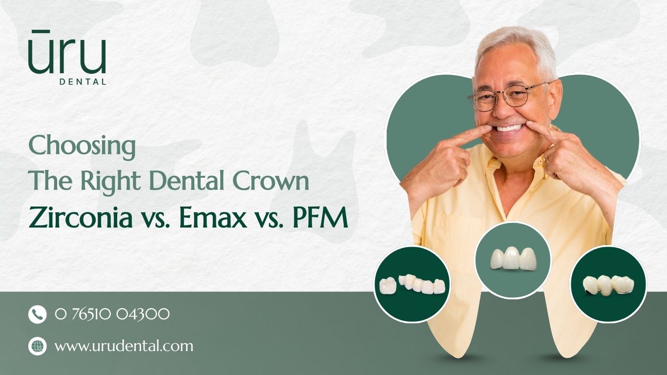 Choosing the Right Dental Crown: Zirconia vs. Emax vs. PFM